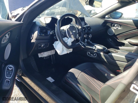 2021 Aston Martin Vantage with VIN SCFSMGBW2MGP05338, listed as a Copart auction lot 49803795 with 0 mi miles and Salvage Title. Bid and sale history available at carsss.com. Image 8.