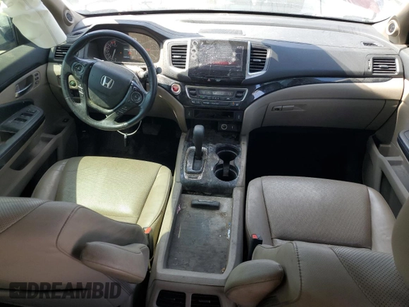 2019 Honda Ridgeline RTL-E with VIN 5FPYK3F71KB002046, listed as a Copart auction lot 61934455 with 131,674 mi miles and Salvage title. Bid and sale history available at DreamBid. Image 8.