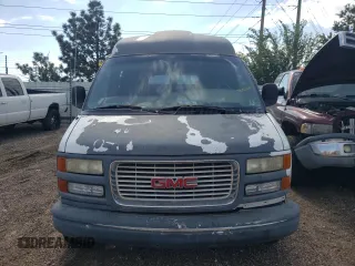 2000 GMC Savana with VIN 1GDFG15RXY1219889, listed as a Copart auction lot 76055684 with 129,427 mi miles and Salvage Title. Bid and sale history available at carsss.com. Image 5.
