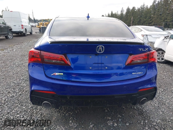 2018 Acura TLX w/A-SPEC Pkg with VIN 19UUB3F66JA004821, listed as a IAAI auction lot 41502028 with 53,317 mi miles. Bid and sale history available at carsss.com. Image 16.