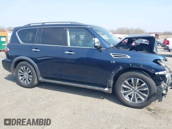 2020 Nissan Armada SL with VIN JN8AY2NDXLX017988, listed as a IAAI auction lot 41803358 with Not Provided miles. Bid and sale history available at carsss.com. Image 14.