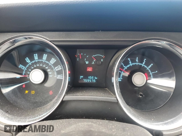 2010 Ford Mustang GT with VIN 1ZVBP8CH8A5173058, listed as a Copart auction lot 44404445 with 75,957 mi miles and Salvage Title. Bid and sale history available at carsss.com. Image 9.
