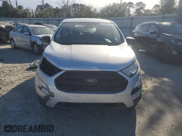 2021 Ford EcoSport S with VIN MAJ3S2FE4MC407593, listed as a Copart auction lot 47454615 with 26,309 mi miles and Salvage Title. Bid and sale history available at DreamBid. Image 5.