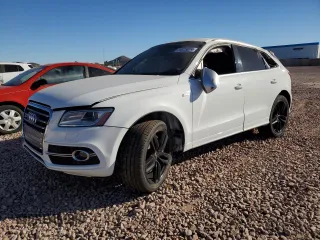 2014 Audi SQ5 Premium Plus with VIN WA1CGAFP5EA113196, listed as a Copart auction lot 87652935 with 133,343 mi miles and Salvage Title. Bid and sale history available at carsss.com. Image 1.