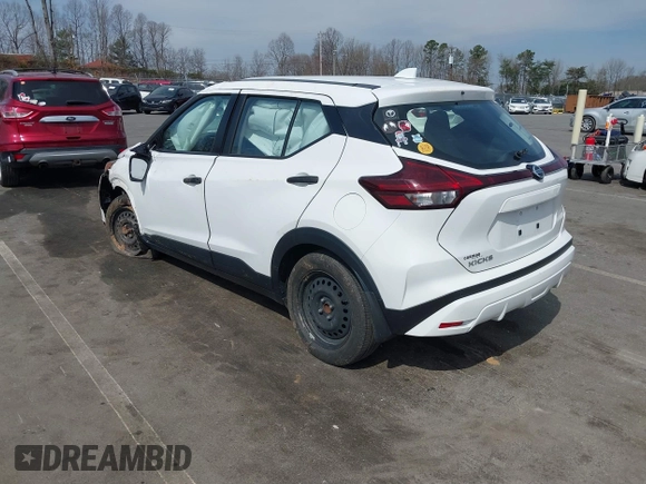 2021 Nissan Kicks S with VIN 3N1CP5BV5ML566388, listed as a IAAI auction lot 41791342 with 35,264 mi miles and . Bid and sale history available at DreamBid. Image 3.