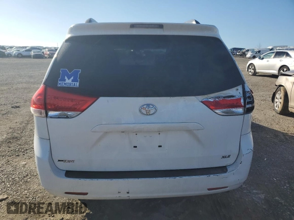 2011 Toyota Sienna XLE AAS with VIN 5TDYK3DC1BS053194, listed as a Copart auction lot 46793565 with 204,156 mi miles and Salvage Title. Bid and sale history available at carsss.com. Image 6.