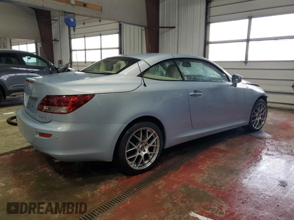 2011 Lexus IS 250 C с VIN JTHFF2C24B2521178, выставлен на аукционе Copart как лот 49988795 с пробегом Не указан миль и Списание • Salvage title. История ставок и продаж доступна на DreamBid. Изображение 3.
