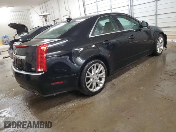 2013 Cadillac CTS with VIN 1G6DM5E34D0119653, listed as a Copart auction lot 49846565 with 160,335 mi miles and Salvage Title. Bid and sale history available at DreamBid. Image 3.