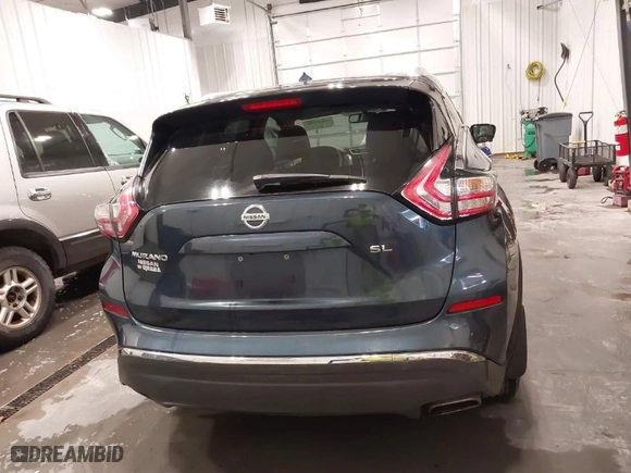 2016 Nissan Murano S with VIN 5N1AZ2MG1GN120699, listed as a IAAI auction lot 41745300 with 99,345 mi miles. Bid and sale history available at carsss.com. Image 16.