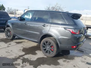 2020 Land Rover Range Rover Sport HST with VIN SALWS2RU5LA748904, listed as a IAAI auction lot 41680048 with 48,961 mi miles. Bid and sale history available at carsss.com. Image 3.