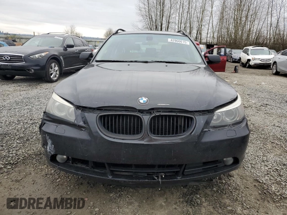 2006 BMW 5 Series 530xi with VIN WBANN73556B799078, listed as a Copart auction lot 42966615 with 252,589 mi miles and Salvage Title. Bid and sale history available at carsss.com. Image 5.