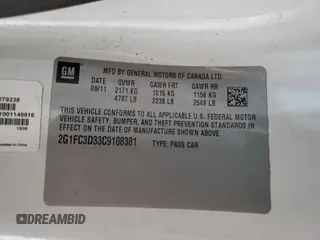 2012 Chevrolet Camaro 2LT z VIN 2G1FC3D33C9108381, wystawiony jako Copart lot #51167505 z przebiegiem 135 692 mil mil oraz Szkoda całkowita • Salvage title. Historia ofert i sprzedaży dostępna na DreamBid. Obrazek 12.