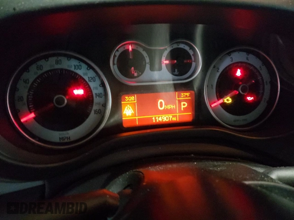 2014 FIAT 500L Easy with VIN ZFBCFABH2EZ017117, listed as a Copart auction lot 89338965 with 114,907 mi miles and Clean Title. Bid and sale history available at DreamBid. Image 9.