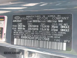 2023 Hyundai Ioniq 5 SEL with VIN KM8KNDAF2PU217648, listed as a IAAI auction lot 42687579 with 15,226 mi miles and . Bid and sale history available at DreamBid. Image 9.