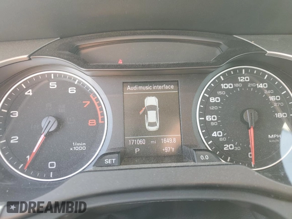 2012 Audi A4 Prestige с VIN WAUKFAFL6CN017176, выставлен на аукционе Copart как лот 73693284 с пробегом 171 060 миль миль и Списание • Salvage title. История ставок и продаж доступна на DreamBid. Изображение 9.