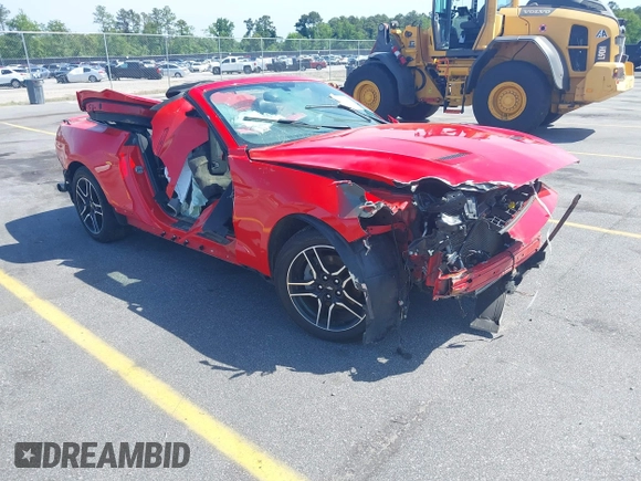 2020 Ford Mustang EcoBoost with VIN 1FATP8UH7L5126134, listed as a IAAI auction lot 41659755 with 57,538 mi miles. Bid and sale history available at carsss.com. Image 1.