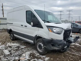 2023 Ford Transit Cargo with VIN 1FTBR1C8XPKB74159, listed as a Copart auction lot 86372424 with 19,082 mi miles and Salvage Title. Bid and sale history available at carsss.com. Image 4.