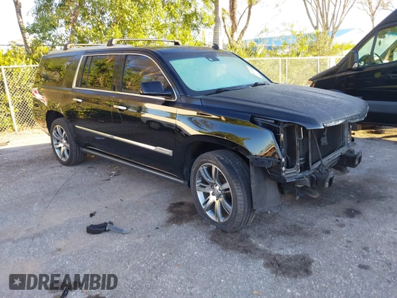 2015 Cadillac Escalade ESV Premium z VIN 1GYS4JKJXFR291842, wystawiony jako IAAI lot #41235490 z przebiegiem 115 037 mil mil oraz . Historia ofert i sprzedaży dostępna na DreamBid. Obrazek 1.