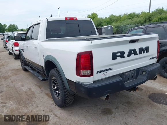 2016 Ram 1500 Rebel with VIN 1C6RR7YTXGS417801, listed as a IAAI auction lot 42382016 with 142,636 mi miles and . Bid and sale history available at DreamBid. Image 3.