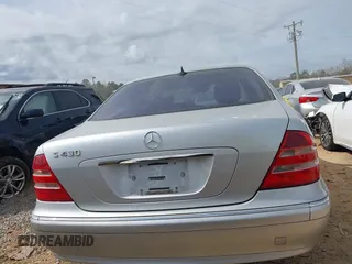 2002 Mercedes-Benz S-Class 4.3L with VIN WDBNG70J12A297441, listed as a IAAI auction lot 41712493 with 183,280 mi miles. Bid and sale history available at carsss.com. Image 16.