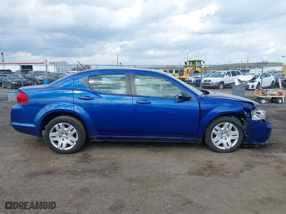 2012 Dodge Avenger SE with VIN 1C3CDZAB1CN151561, listed as a IAAI auction lot 41847003 with 90,405 mi miles. Bid and sale history available at carsss.com. Image 13.