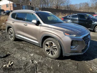 2019 Hyundai Santa Fe Limited with VIN 5NMS53AA6KH103431, listed as a Copart auction lot 44368625 with 77,635 mi miles and Salvage Title. Bid and sale history available at carsss.com. Image 4.
