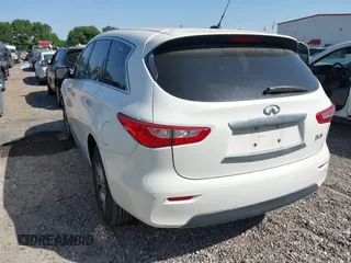 2013 Infiniti JX35 with VIN 5N1AL0MN7DC340246, listed as a IAAI auction lot 42030072 with 195,483 mi miles and . Bid and sale history available at DreamBid. Image 3.