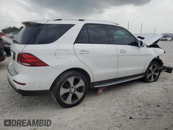 2016 Mercedes-Benz GLE 350 with VIN 4JGDA5JB7GA658779, listed as a Copart auction lot 51569725 with 129,818 mi miles and Salvage title. Bid and sale history available at DreamBid. Image 3.