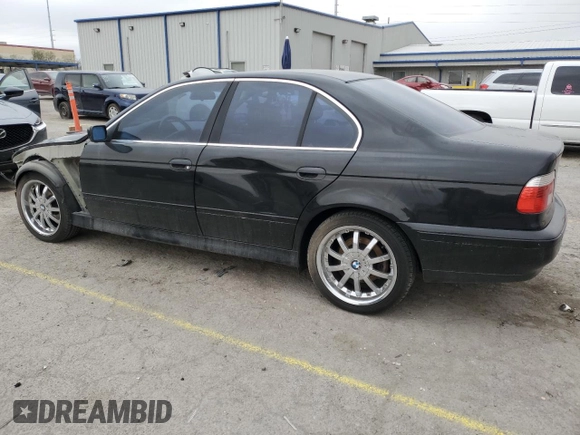 2003 BMW 5 Series 525i with VIN WBADT334X3GF43957, listed as a Copart auction lot 47324795 with 167,248 mi miles and Salvage Title. Bid and sale history available at carsss.com. Image 2.