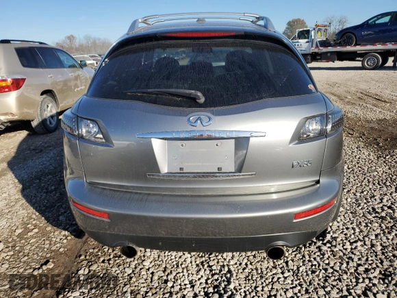 2008 Infiniti FX with VIN JNRAS08W58X205386, listed as a Copart auction lot 78461794 with 218,297 mi miles and Salvage Title. Bid and sale history available at DreamBid. Image 6.
