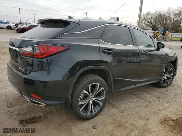 2021 Lexus RX with VIN 2T2HZMAA2MC206452, listed as a Copart auction lot 49293615 with 47,884 mi miles and Salvage Title. Bid and sale history available at carsss.com. Image 3.