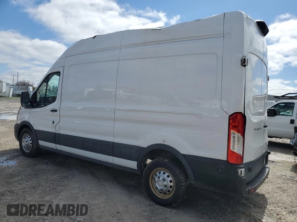 2023 Ford Transit Cargo with VIN 1FTBR2X88PKA66512, listed as a Copart auction lot 58451445 with 74,819 mi miles and Salvage title. Bid and sale history available at DreamBid. Image 2.