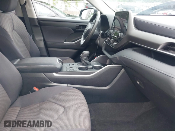 2023 Toyota Highlander L with VIN 5TDKDRBH6PS043799, listed as a IAAI auction lot 42617278 with 14,744 mi miles and . Bid and sale history available at DreamBid. Image 5.