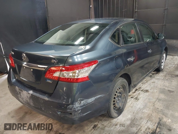 2014 Nissan Sentra S with VIN 3N1AB7AP4EL667685, listed as a IAAI auction lot 41697557 with 133,447 mi miles and . Bid and sale history available at DreamBid. Image 4.