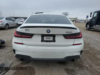 2022 BMW 3 Series 330i with VIN 3MW5R1J03N8C33896, listed as a Copart auction lot 42611745 with 0 mi miles and Salvage Title. Bid and sale history available at carsss.com. Image 6.