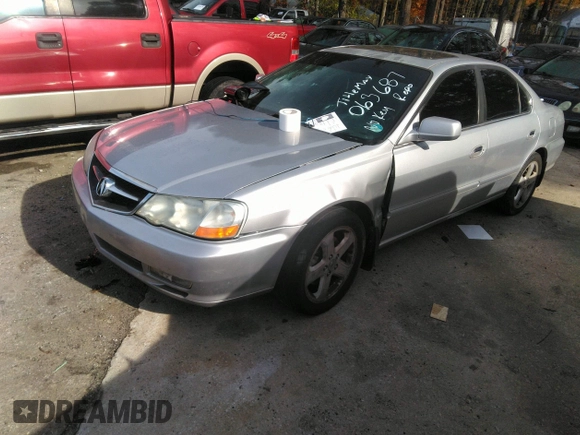 2003 Acura TL Type S with VIN 19UUA56803A063687, listed as a IAAI auction lot 40948361 with 143,710 mi miles. Bid and sale history available at carsss.com. Image 2.