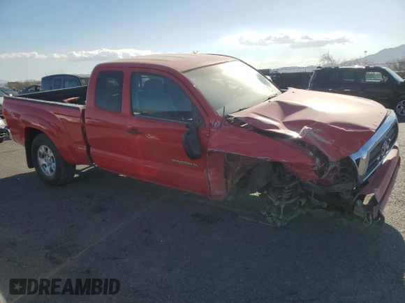 2008 Toyota Tacoma PreRunner with VIN 5TETU62N18Z500077, listed as a Copart auction lot 80843554 with 154,902 mi miles and Salvage Title. Bid and sale history available at carsss.com. Image 4.
