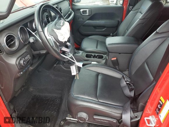 2022 Jeep Wrangler Unlimited Rubicon with VIN 1C4JJXR62NW171306, listed as a Copart auction lot 81366074 with 25,001 mi miles and Clean title. Bid and sale history available at DreamBid. Image 7.