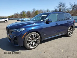 2022 BMW X7 M50i with VIN 5UXCX6C01N9J04750, listed as a Copart auction lot 50245325 with 25,341 mi miles and Salvage Title. Bid and sale history available at carsss.com. Image 1.