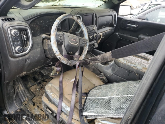 2021 GMC Sierra 1500 AT4 with VIN 3GTP9EED2MG182802, listed as a Copart auction lot 88715745 with 0 mi miles and Salvage Title. Bid and sale history available at carsss.com. Image 8.