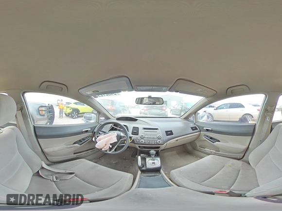 2010 Honda Civic LX with VIN 19XFA1F53AE061741, listed as a Copart auction lot 54627295 with 237,104 mi miles and Salvage Title. Bid and sale history available at DreamBid. Image 15.