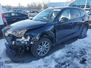 2025 Mazda CX-5 2.5 S Premium Plus Package with VIN JM3KFBEM3S0549118, listed as a Copart auction lot 43391455 with 3,141 mi miles and Salvage Title. Bid and sale history available at carsss.com. Image 1.