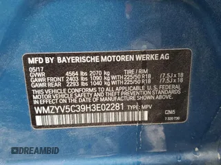 2017 MINI Countryman Cooper with VIN WMZYV5C39H3E02281, listed as a Copart auction lot 76300344 with 89,570 mi miles and Salvage Title. Bid and sale history available at carsss.com. Image 13.