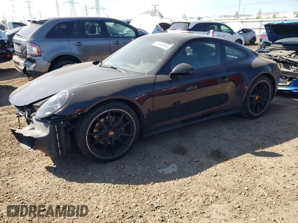 2015 Porsche 911 Carrera with VIN WP0AA2A98FS106543, listed as a Copart auction lot 73144614 with 16,987 mi miles and Salvage Title. Bid and sale history available at carsss.com. Image 1.