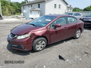 2014 Honda Civic LX z VIN 19XFB2F51EE266516, wystawiony jako Copart lot #60053865 z przebiegiem Nie podano mil oraz Czysty tytuł • Clean title. Historia ofert i sprzedaży dostępna na DreamBid. Obrazek 1.