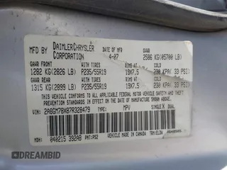 2007 Chrysler Pacifica с VIN 2A8GM78X87R328479, выставлен на аукционе IAAI как лот 41824357 с пробегом 141 066 миль миль и . История ставок и продаж доступна на DreamBid. Изображение 9.