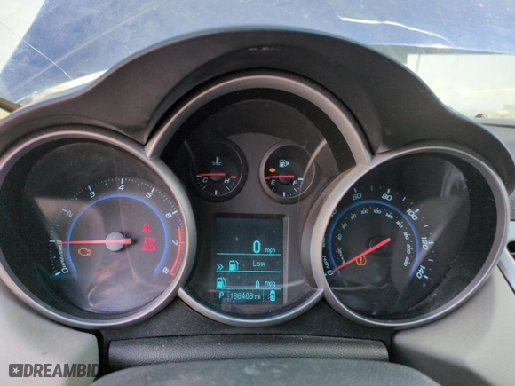2012 Chevrolet Cruze LT w/1LT with VIN 1G1PF5SC4C7107283, listed as a Copart auction lot 52155665 with 186,403 mi miles and Salvage Title. Bid and sale history available at carsss.com. Image 9.