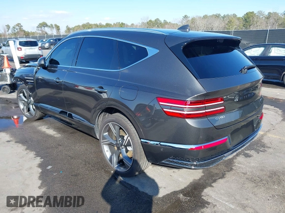 2025 Genesis GV80 Prestige with VIN KMUHEESC9SU247860, listed as a IAAI auction lot 41384609 with 1,819 mi miles and . Bid and sale history available at DreamBid. Image 3.