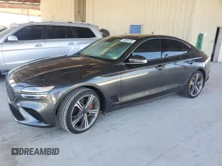 2024 Genesis G70 2.5T с VIN KMTG34SC8RU136338, выставлен на аукционе Copart как лот 46889185 с пробегом 7 045 миль миль и Списание • Salvage title. История ставок и продаж доступна на DreamBid. Изображение 1.