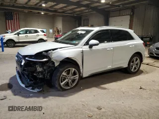 2019 Audi Q3 S line Premium Plus with VIN WA1EECF30K1064220, listed as a Copart auction lot 82536574 with 62,388 mi miles and Salvage Title. Bid and sale history available at carsss.com. Image 1.
